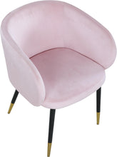 Load image into Gallery viewer, Louise Pink Velvet Dining Chair
