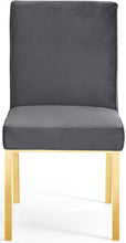 Load image into Gallery viewer, Opal Grey Velvet Dining Chair
