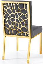 Load image into Gallery viewer, Opal Grey Velvet Dining Chair
