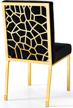 Load image into Gallery viewer, Opal Black Velvet Dining Chair
