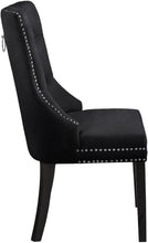 Load image into Gallery viewer, Nikki Black Velvet Dining Chair
