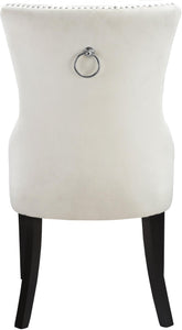 Nikki Cream Velvet Dining Chair