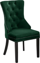 Load image into Gallery viewer, Nikki Green Velvet Dining Chair
