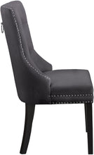 Load image into Gallery viewer, Nikki Grey Velvet Dining Chair
