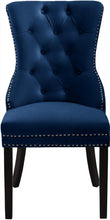 Load image into Gallery viewer, Nikki Navy Velvet Dining Chair
