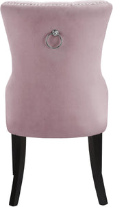 Nikki Pink Velvet Dining Chair