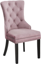 Load image into Gallery viewer, Nikki Pink Velvet Dining Chair
