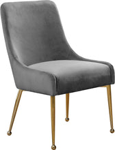 Load image into Gallery viewer, Owen Grey Velvet Dining Chair
