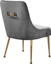 Load image into Gallery viewer, Owen Grey Velvet Dining Chair
