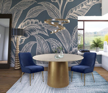 Load image into Gallery viewer, Owen Navy Velvet Dining Chair

