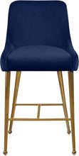 Load image into Gallery viewer, Owen Navy Velvet Stool
