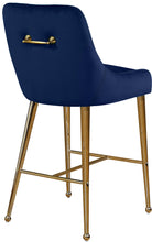 Load image into Gallery viewer, Owen Navy Velvet Stool
