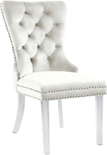 Load image into Gallery viewer, Miley Cream Velvet Dining Chair
