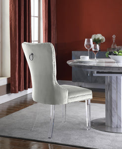 Miley Cream Velvet Dining Chair