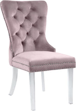 Load image into Gallery viewer, Miley Pink Velvet Dining Chair
