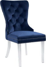 Load image into Gallery viewer, Miley Navy Velvet Dining Chair
