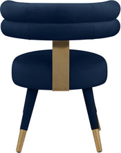 Load image into Gallery viewer, Fitzroy Navy Velvet Dining Chair
