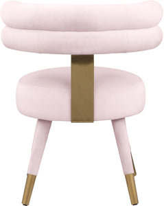 Fitzroy Pink Velvet Dining Chair