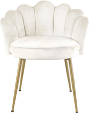 Load image into Gallery viewer, Claire Cream Velvet Dining Chair
