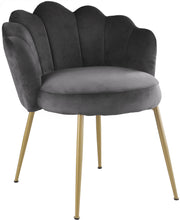 Load image into Gallery viewer, Claire Grey Velvet Dining Chair
