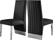 Load image into Gallery viewer, Porsha Black Faux Leather Dining Chair
