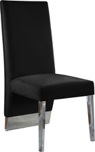 Load image into Gallery viewer, Porsha Black Velvet Dining Chair
