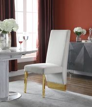 Load image into Gallery viewer, Porsha Cream Velvet Dining Chair

