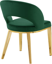 Load image into Gallery viewer, Roberto Green Velvet Dining Chair
