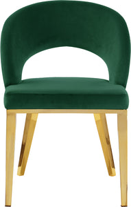 Roberto Green Velvet Dining Chair