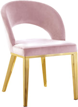 Load image into Gallery viewer, Roberto Pink Velvet Dining Chair
