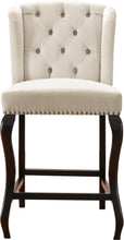 Load image into Gallery viewer, Suri Cream Velvet Stool
