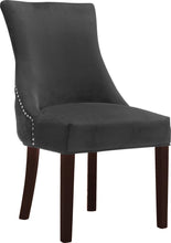 Load image into Gallery viewer, Hannah Grey Velvet Dining Chair
