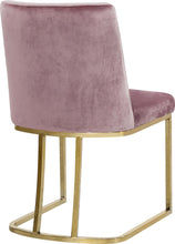 Load image into Gallery viewer, Heidi Pink Velvet Dining Chair
