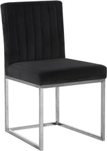 Load image into Gallery viewer, Giselle Black Velvet Dining Chair
