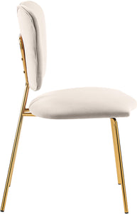 Angel Cream Velvet Dining Chair