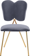 Load image into Gallery viewer, Angel Grey Velvet Dining Chair
