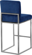 Load image into Gallery viewer, Giselle Navy Velvet Stool
