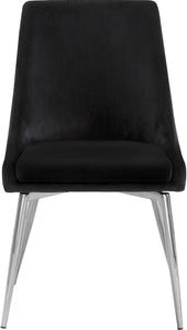 Karina Black Velvet Dining Chair