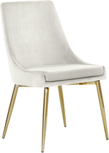 Load image into Gallery viewer, Karina Cream Velvet Dining Chair
