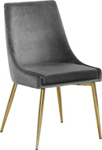 Load image into Gallery viewer, Karina Grey Velvet Dining Chair
