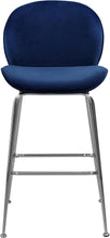 Load image into Gallery viewer, Paris Navy Velvet Stool
