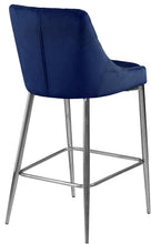 Load image into Gallery viewer, Karina Navy Velvet Stool
