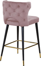 Load image into Gallery viewer, Kelly Pink Velvet Stool
