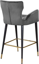 Load image into Gallery viewer, Luxe Grey Velvet Stool

