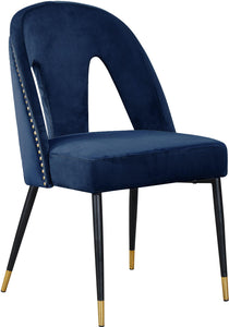 Akoya Navy Velvet Dining Chair