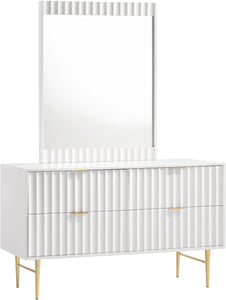 Modernist White Gloss Dresser