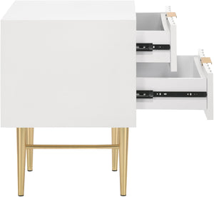 Modernist White Gloss Night Stand