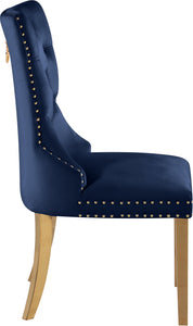 Carmen Navy Velvet Dining Chairs (2)