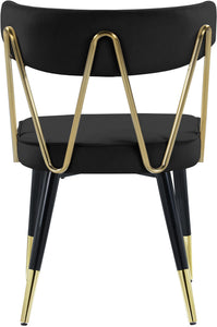 Rheingold Black Velvet Dining Chair