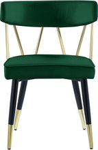 Load image into Gallery viewer, Rheingold Green Velvet Dining Chair
